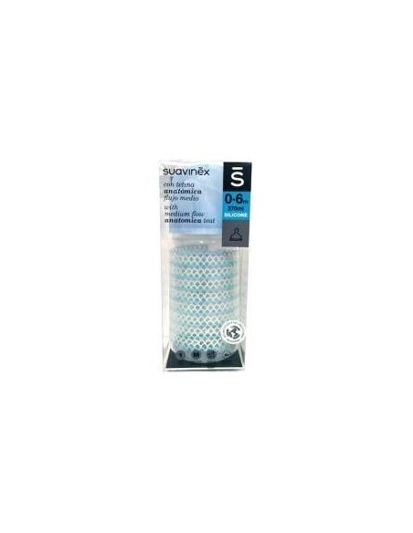 Suavinex Biberón The New Classic Anatómico Silicona T1M Medio 0-6M 270Ml 1Ud
