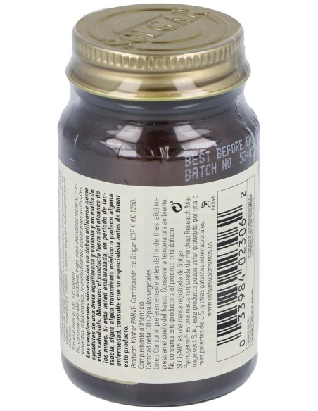 Solgar Pycnogenol 100Mg Extracto De Corteza De Pino 30Vcaps