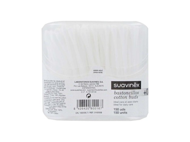 Suavinex Bastoncillos, 150 Uds