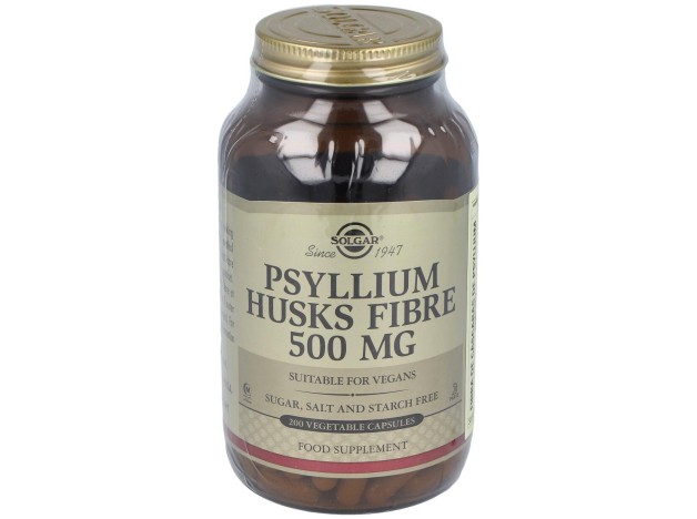 Solgar Fibra De Cáscara De Psyllium 500Mg 200Caps
