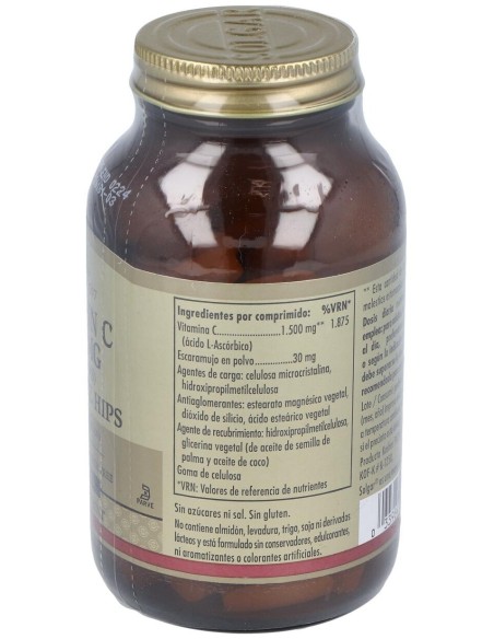 Solgar Vitamina C 1500Mg Con Escaramujo 90Comp