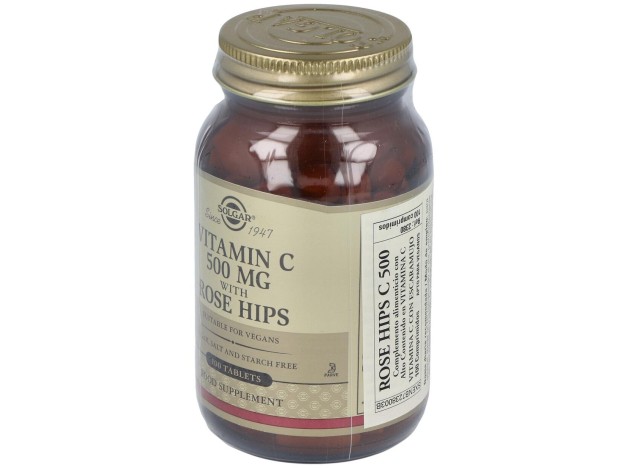 Vitamina C 500Mg Rose Hips 100Com