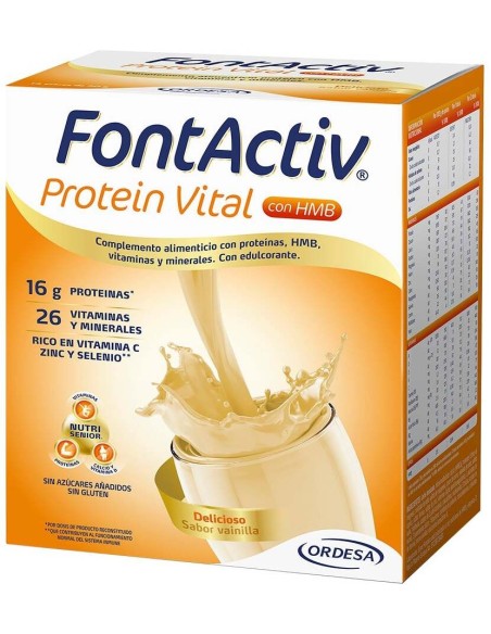 Ordesa Fontactiv Protein Vital Vainilla 30 G, 14 Sobres