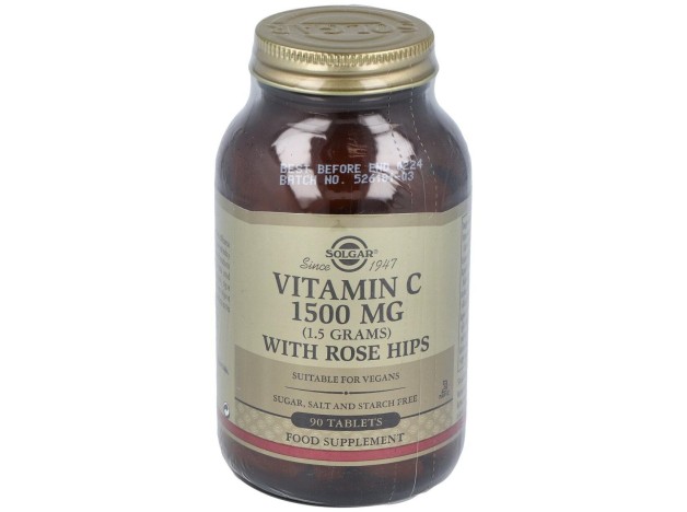 Solgar Vitamina C 1500Mg Con Escaramujo 90Comp