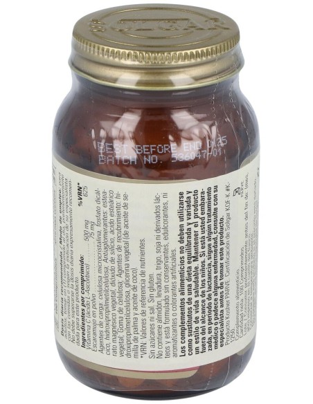 Vitamina C 500Mg Rose Hips 100Com