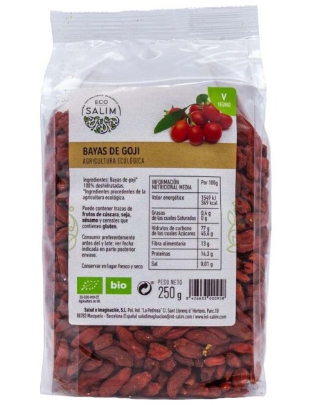 Bayas De Goji 250Gr. Bio Vegan