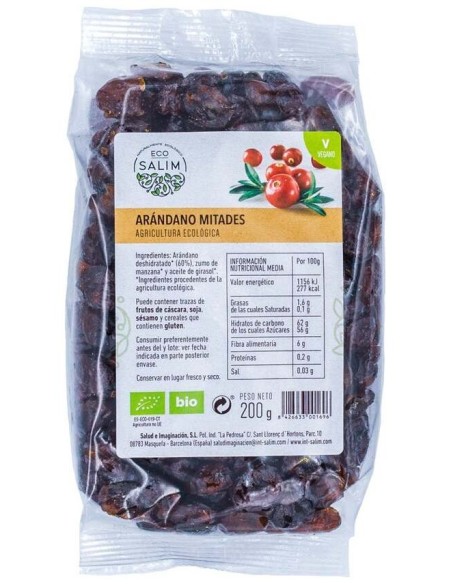 Eco-Salim Arandanos Rojos Deshidratado Bio 200G