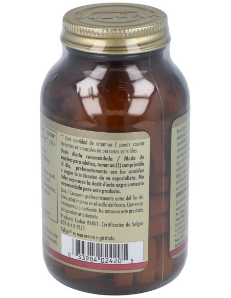 Solgar Vitamina C 1500Mg Con Escaramujo 90Comp