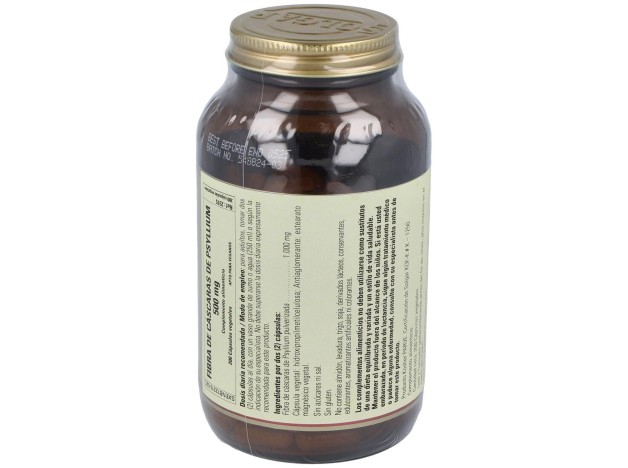 Solgar Fibra De Cáscara De Psyllium 500Mg 200Caps
