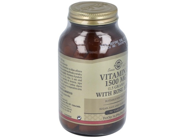 Solgar Vitamina C 1500Mg Con Escaramujo 90Comp