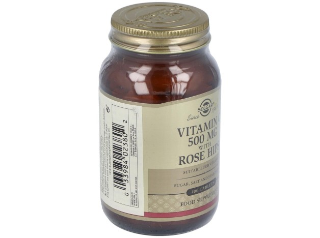 Vitamina C 500Mg Rose Hips 100Com