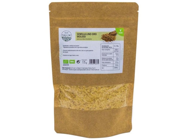 Eco-Salim Bio Vegan Semillas De Lino Oro Molido...