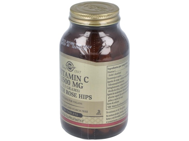 Solgar Vitamina C 1500Mg Con Escaramujo 90Comp
