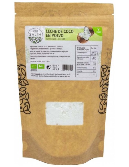 Eco-Salim Leche De Coco En Polvo Bio Vegan 200G