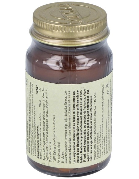 Selenio 100Mcg (Sin Levadura) 100Comp