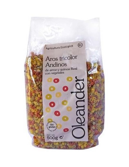 Oleander Pistones Aros Tricolor Andinos Sin Gluten 500G