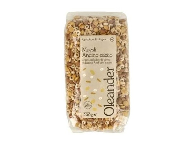 Oleanders Muesli Andino Arroz Quinoa Cacao  200G
