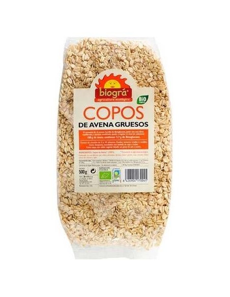 Copos De Avena Gruesos Integrales 500Gr. Bio
