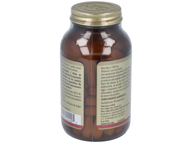 Solgar Vitamina C 1500Mg Con Escaramujo 90Comp
