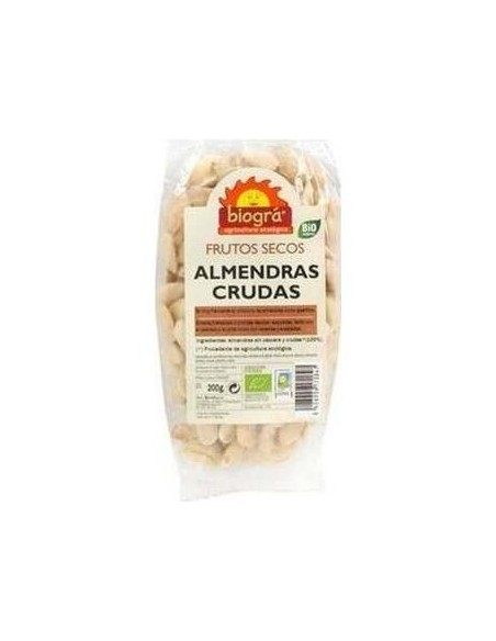 Biogrà Almendra Cruda Pelada Eco 200G