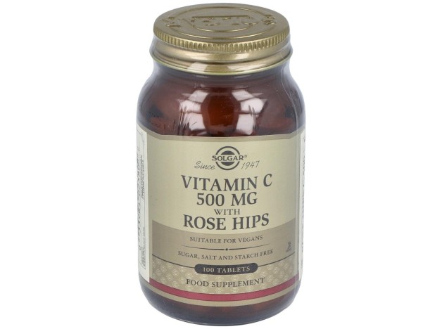 Vitamina C 500Mg Rose Hips 100Com