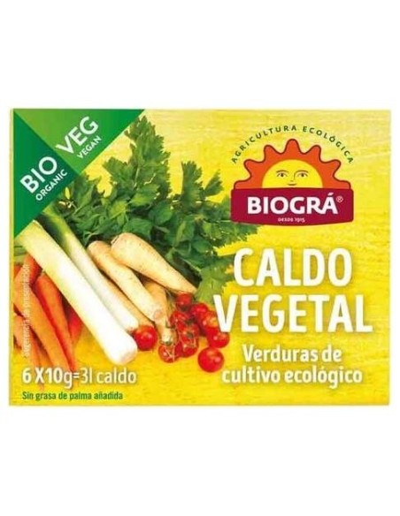 Caldo Vegetal Cubitos 6X10Gr. Bio Vegan