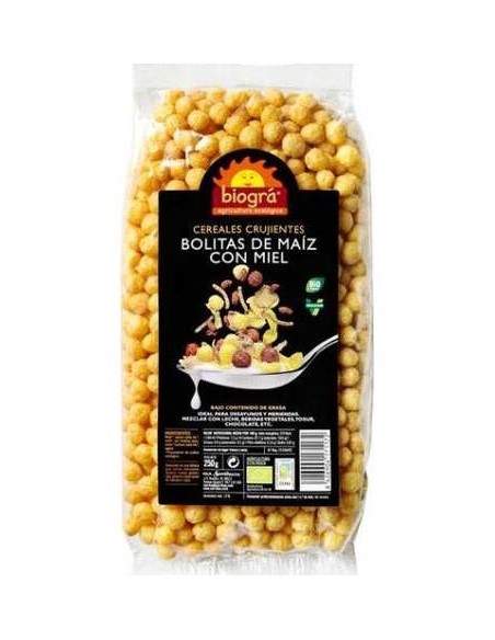 Biogra Bolitas Maiz Miel Hinchadas 250G