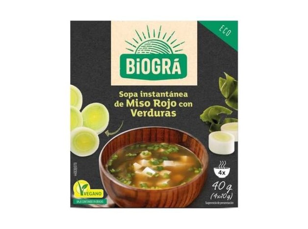 Biográ Sopa De Miso Con Verduras 4 Sobres X 10G