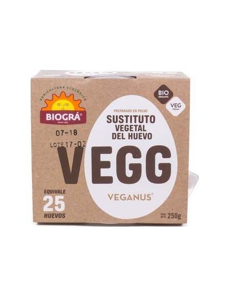 Biogra Sustituto Vegetal Huevo Vegg 250G
