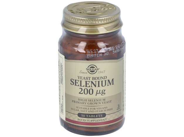 Solgar Selenio En Levadura 200Mcg 50 Comprimidos