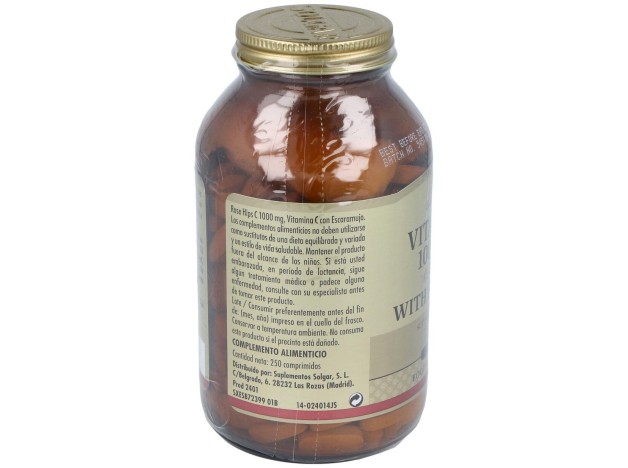 Solgar Vitamina C Con Escaramujo 1000Mg 250Comp.