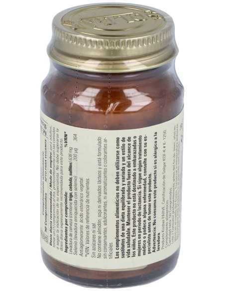 Solgar Selenio En Levadura 200Mcg 50 Comprimidos