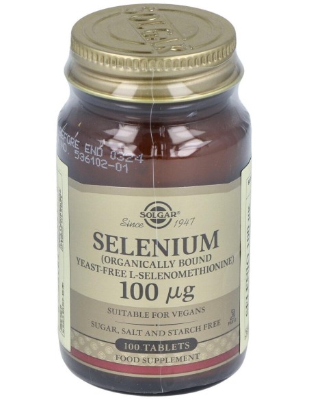 Selenio 100Mcg (Sin Levadura) 100Comp
