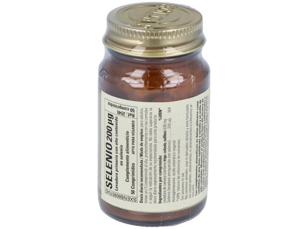 Solgar Selenio En Levadura 200Mcg 50 Comprimidos