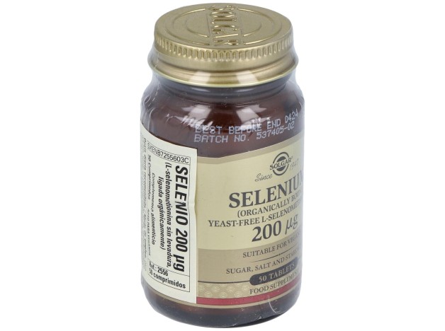 Selenio 200Mcg (Sin Levadura) 50Comp