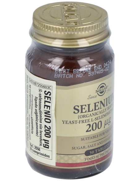 Selenio 200Mcg (Sin Levadura) 50Comp