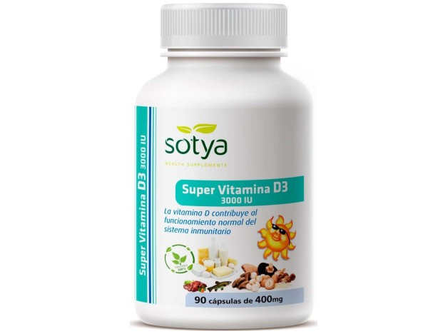 Sotya Súper Vitamina D3 3000Ui 400Mg 90Caps