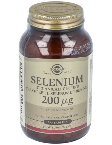 Selenio 200Mcg (Sin Levadura) 250Comp