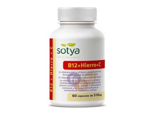 Sotya Vitamina B12 Hierro Vitamina C 60Caps