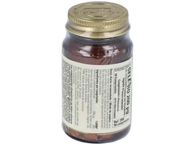 Selenio 200Mcg (Sin Levadura) 50Comp