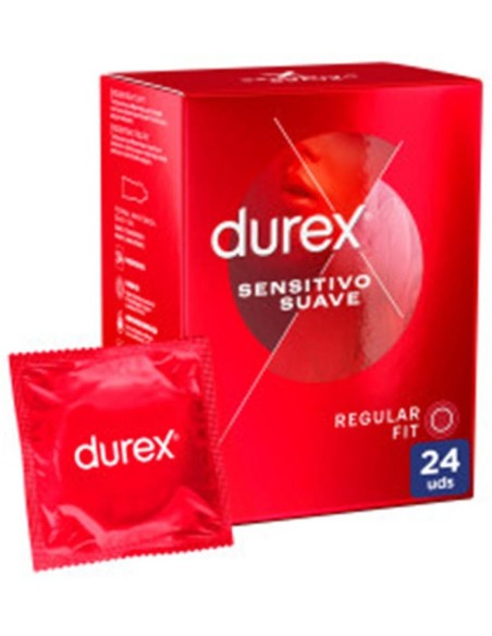 Durex® Sensitivo Suave Easy-On Preservativos 24Uds