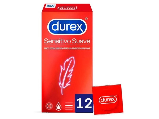 Durex Sensitivo Suave Preservativos 12Uds