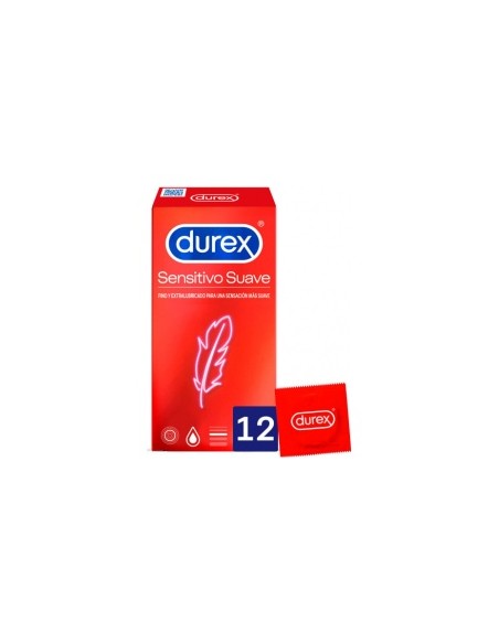 Durex Sensitivo Suave Preservativos 12Uds