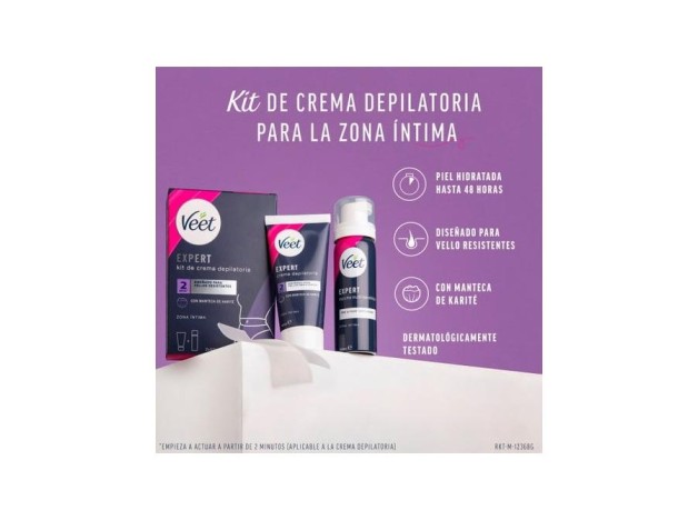 Veet Expert Kit Crema Depilatoria Zona Íntima