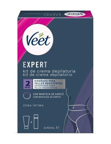 Veet Expert Kit Crema Depilatoria Zona Íntima