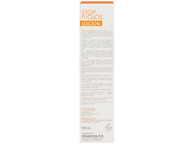 Arkopharma Stop Piojos Loción Dimeticona, 100 Ml