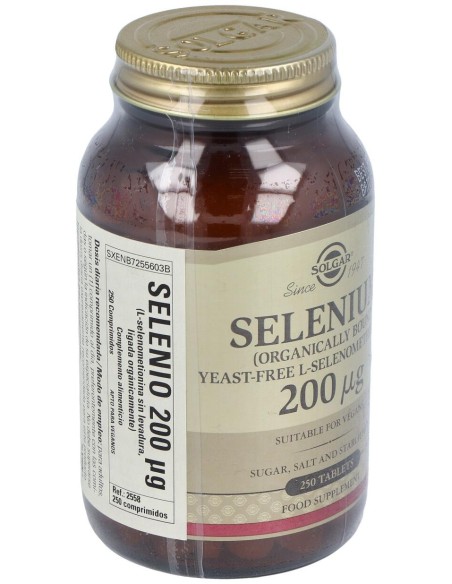 Selenio 200Mcg (Sin Levadura) 250Comp