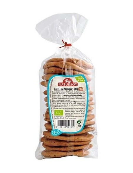 Natursoy Galletas Marineras Con Chía  140G