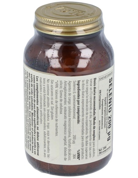 Selenio 200Mcg (Sin Levadura) 250Comp
