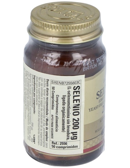 Selenio 200Mcg (Sin Levadura) 50Comp